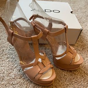 Aldo Chelly 7 blush nude heels